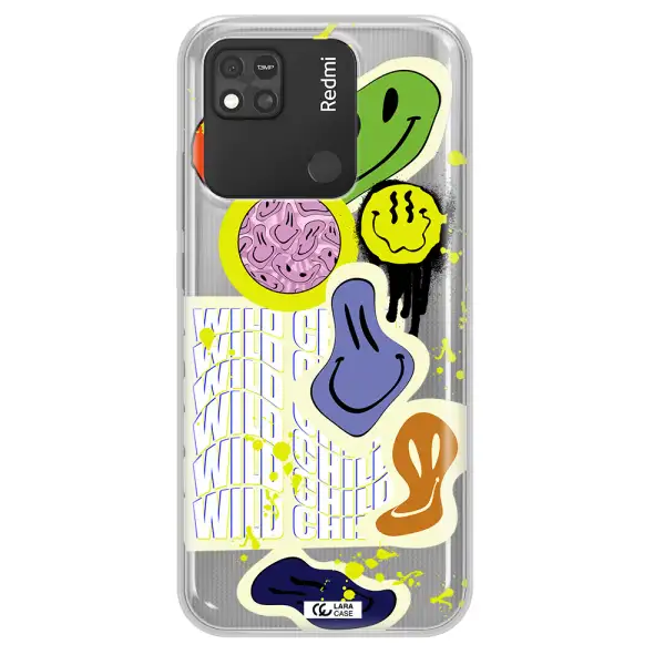 Colorful Emojis Xiaomi Redmi 10A Clear TPU Case