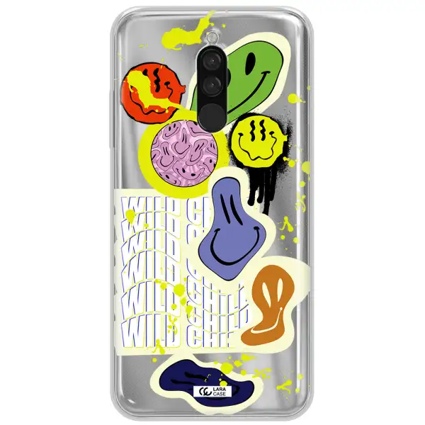 Colorful Emojis Xiaomi Redmi 8 Clear Tpu Case