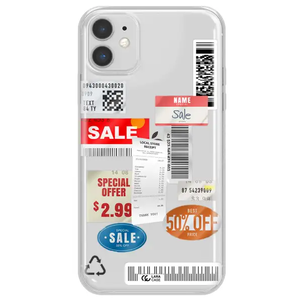 Sale Stickers Apple iPhone 11 Clear TPU Case