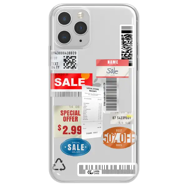 Sale Stickers Apple iPhone 11 pro max Clear TPU Case