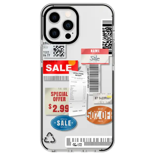 Sale Stickers Apple iPhone 12 pro max impact black border Case