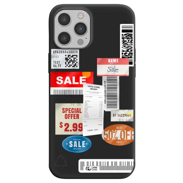 Sale Stickers Apple iPhone 12 pro max Silicone black Case