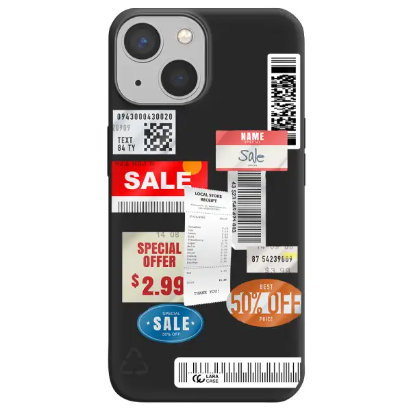 Sale Stickers Apple iPhone 13 mini Silicone black Case