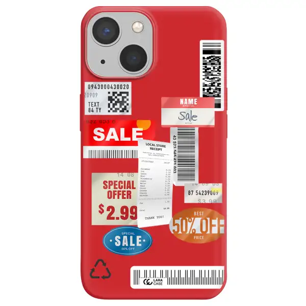 Sale Stickers Apple iPhone 13 Silicone Imperial Red Case