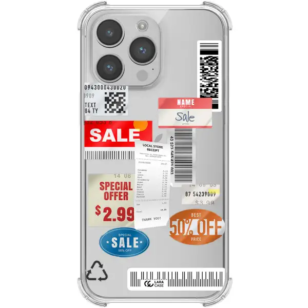 Sale Stickers Apple iPhone 14 pro Clear PC Case