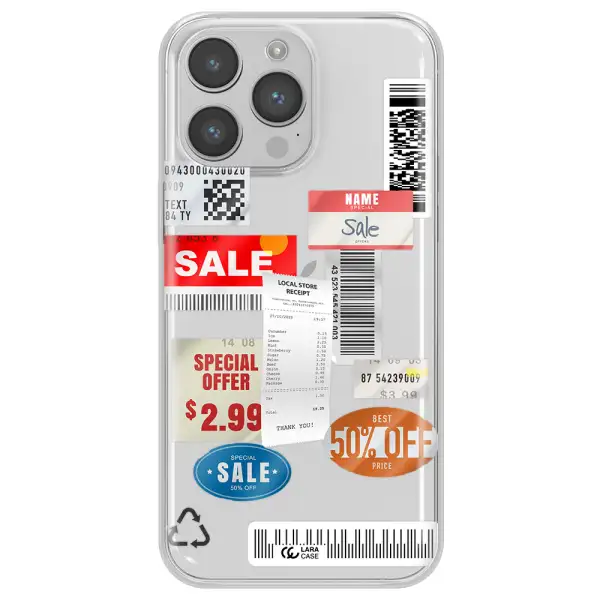 Sale Stickers Apple iPhone 14 pro Clear TPU Case