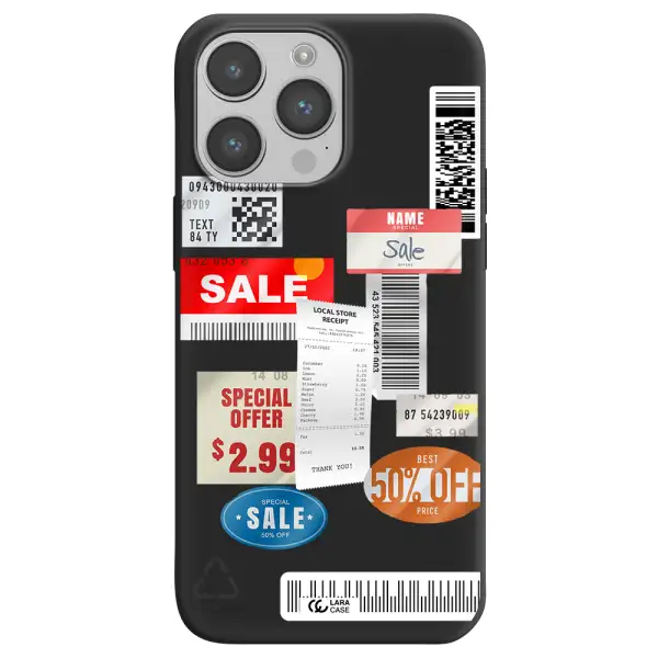 Sale Stickers Apple iPhone 14 pro Silicone black Case