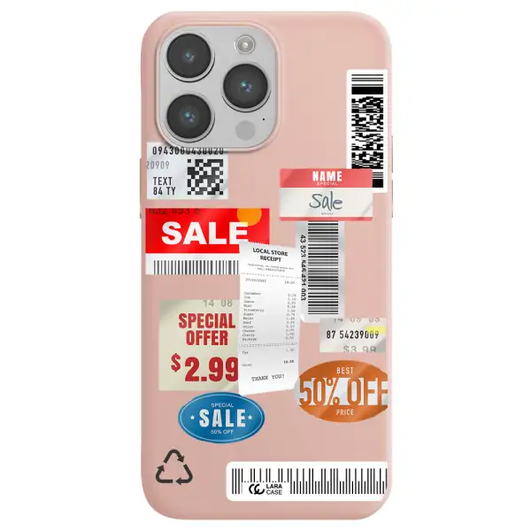 Sale Stickers Apple iPhone 14 pro Silicone pastel pink Case