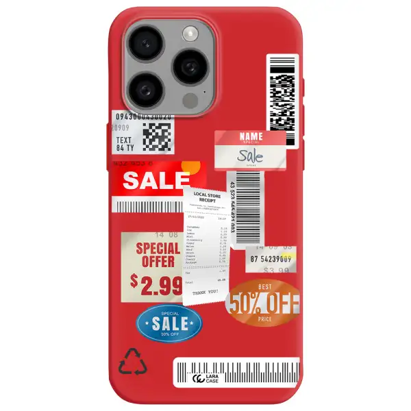 Sale Stickers Apple Iphone 15 Pro Max Silicone Imperial Red Case