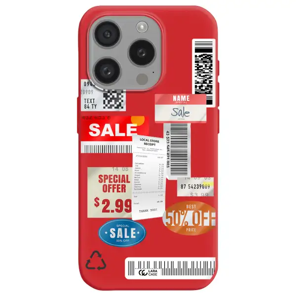 Sale Stickers Apple Iphone 15 Pro Silicone Imperial Red Case