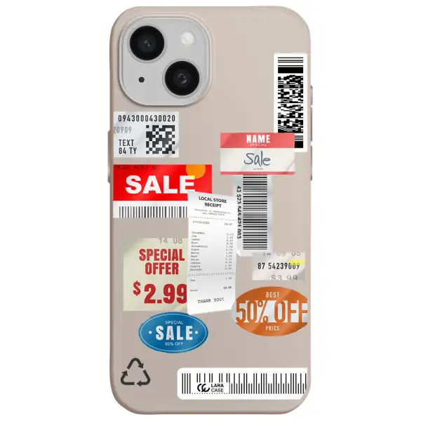 Sale Stickers Apple iPhone 15 Silicone Stone Case