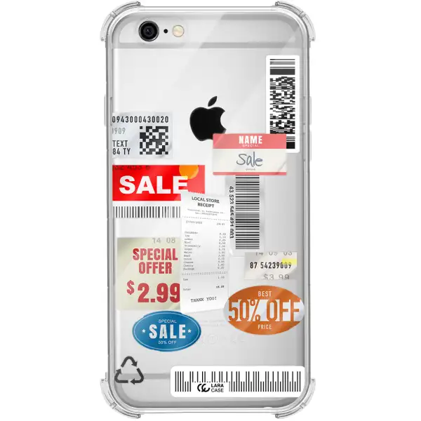 Sale Stickers Apple iPhone 6 Clear PC Case