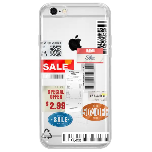 Sale Stickers Apple iPhone 6 Clear TPU Case