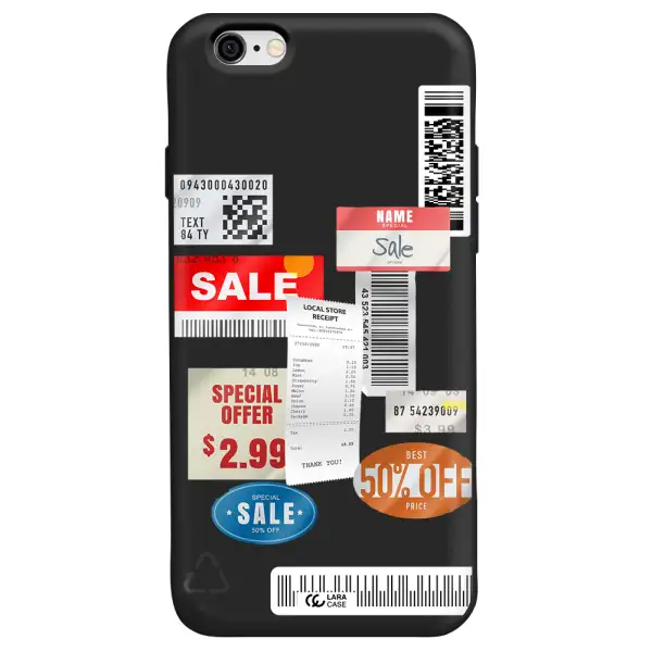 Sale Stickers Apple iPhone 6 Silicone black Case