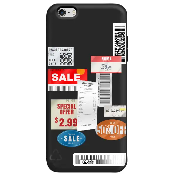 Sale Stickers Apple iPhone 6S Silicone black Case
