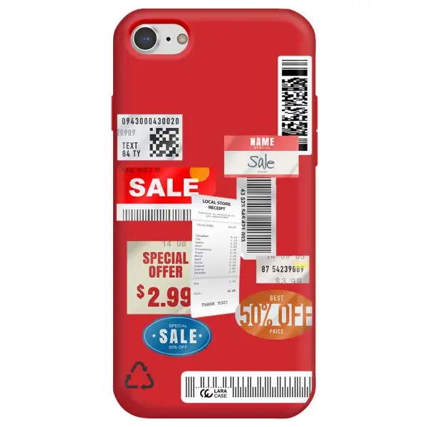 Sale Stickers Apple iPhone 8 Silicone Imperial Red Case