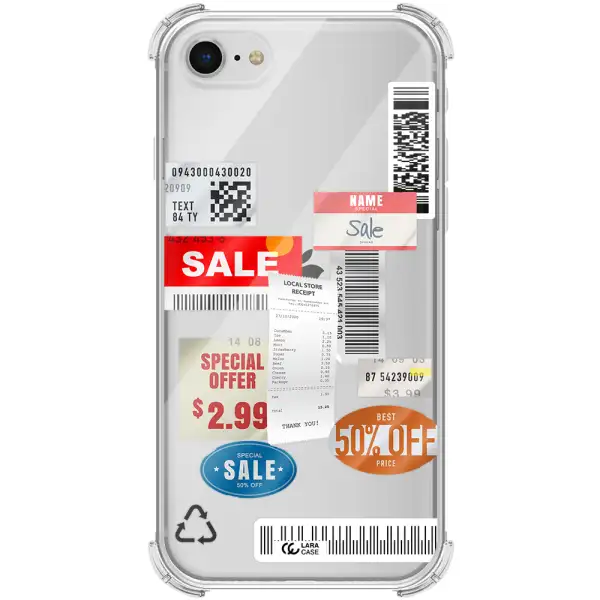 Sale Stickers Apple iPhone se 2020 Clear PC Case