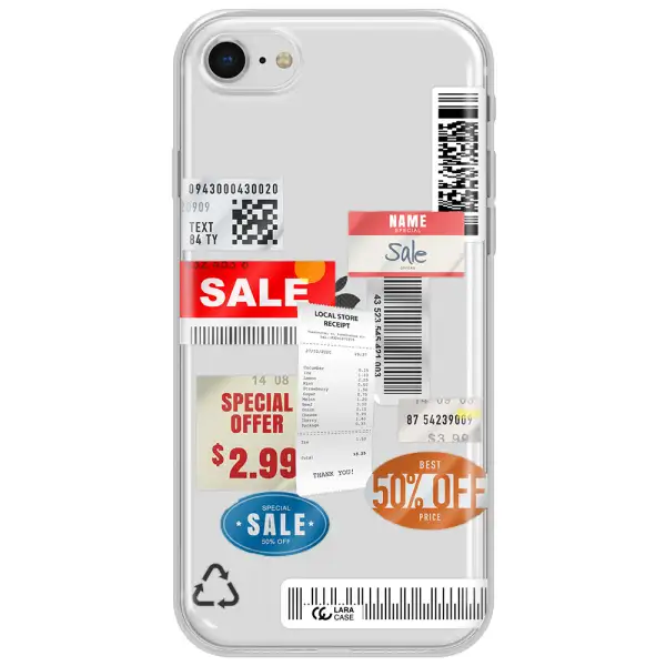 Sale Stickers Apple Iphone Se 2020 Clear Tpu Case