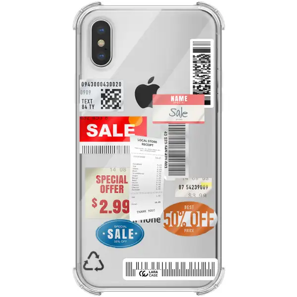 Sale Stickers Apple iPhone X Clear PC Case