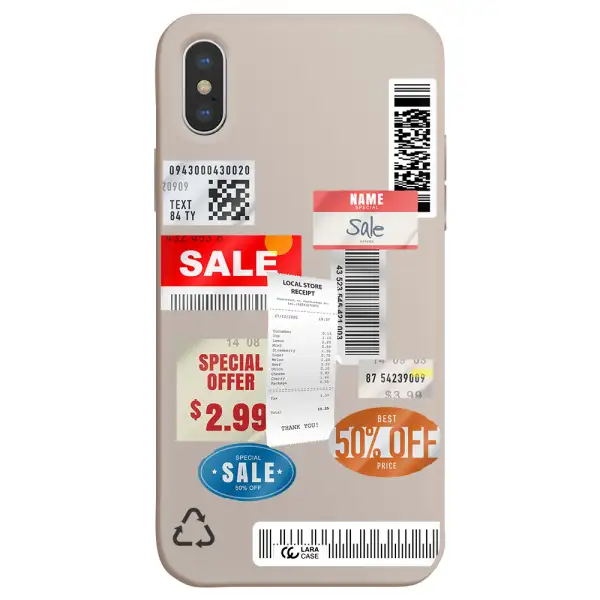 Sale Stickers Apple iPhone XS Silicone Stone Case