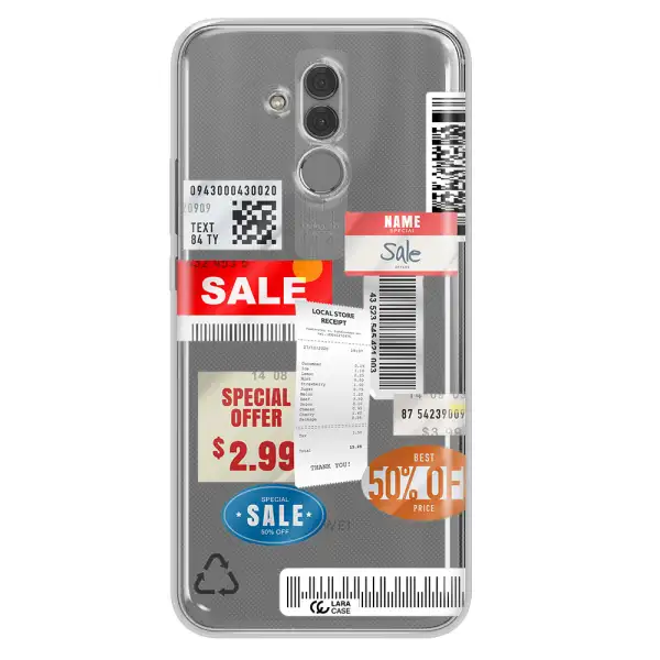 Sale Stickers Huawei Mate 20 Lite Clear TPU Case