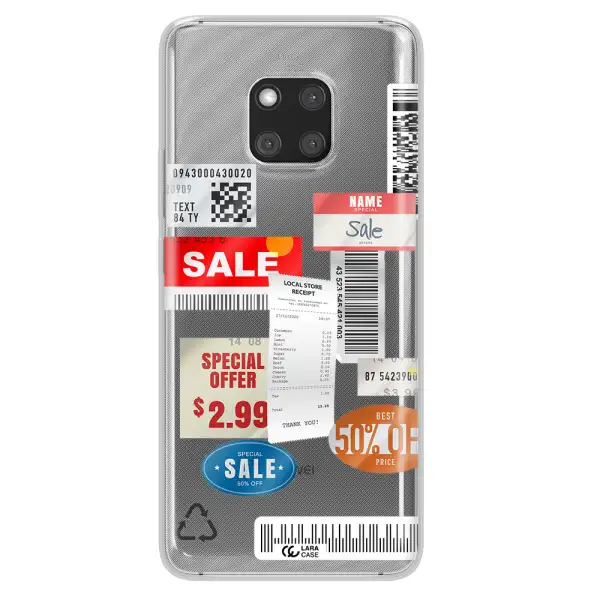Sale Stickers Huawei Mate 20 Pro Clear TPU Case