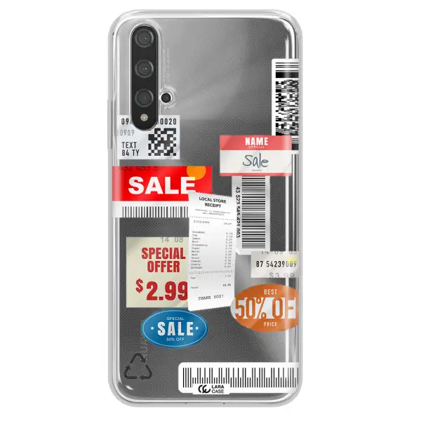 Sale Stickers Huawei Nova 5t Clear TPU Case