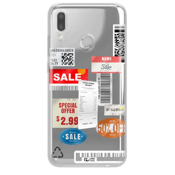 Sale Stickers Huawei P Smart 2019 Clear TPU Case
