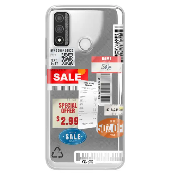 Sale Stickers Huawei P Smart 2020 Clear TPU Case
