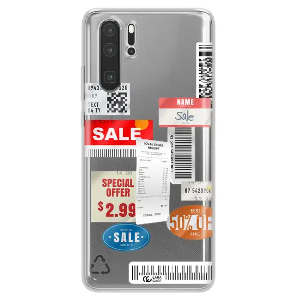 Sale Stickers Huawei P30 Pro Clear TPU Case