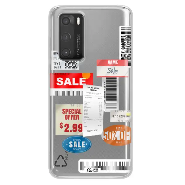 Sale Stickers Huawei P40 Clear TPU Case