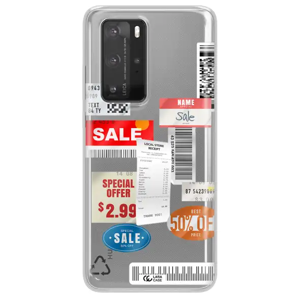 Sale Stickers Huawei P40 Pro Clear TPU Case