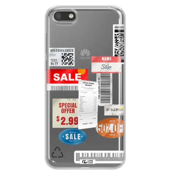 Sale Stickers Huawei Y5 2018 Clear TPU Case