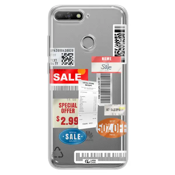 Sale Stickers Huawei Y6 Prime 2018 Clear TPU Case
