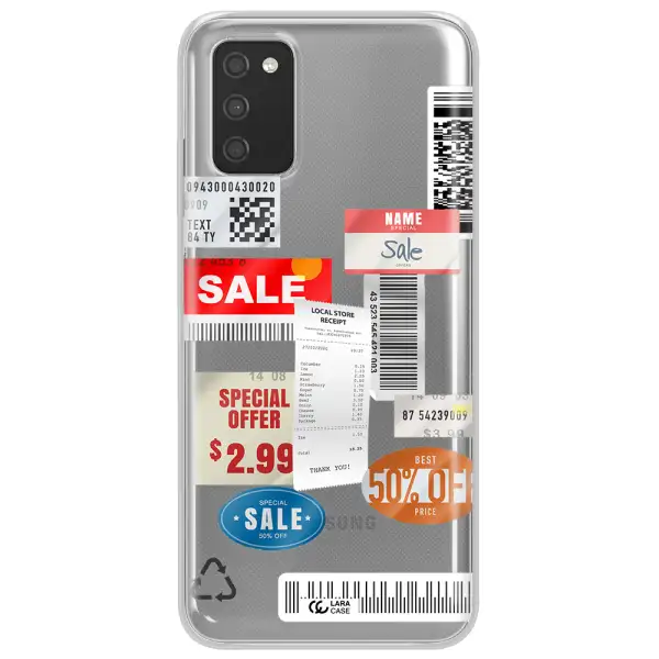 Sale Stickers Samsung A03S Clear TPU Case