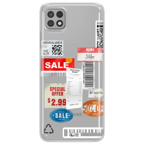Sale Stickers Samsung A22 5g Clear TPU Case