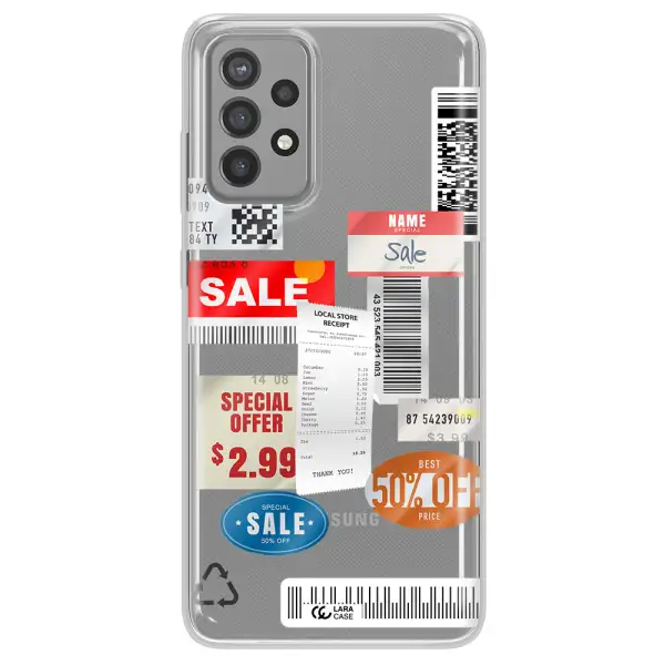 Sale Stickers Samsung A72 Clear TPU Case