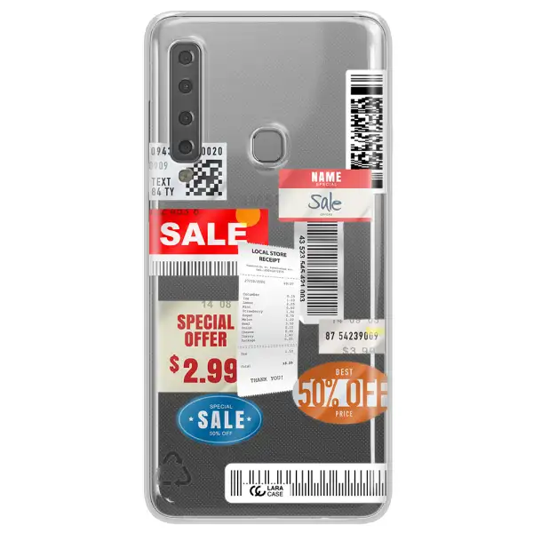 Sale Stickers Samsung A9 2018 Clear TPU Case