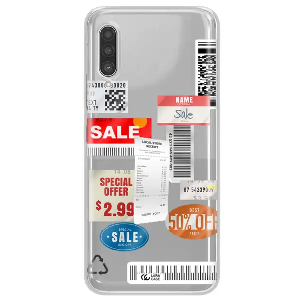 Sale Stickers Samsung A90 Clear TPU Case
