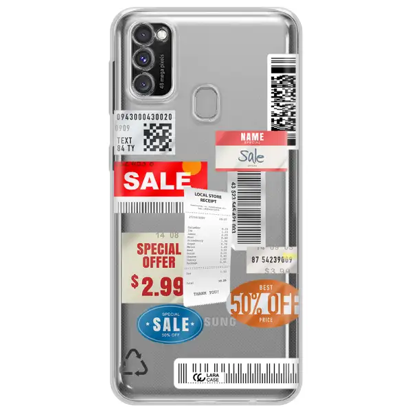 Sale Stickers Samsung M30S Clear TPU Case