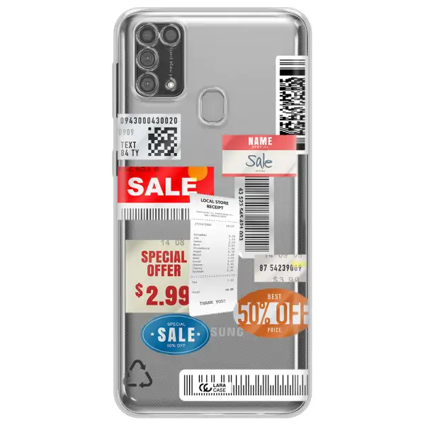 Sale Stickers Samsung M31 Clear TPU Case