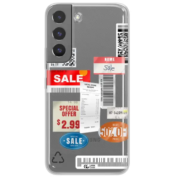 Sale Stickers Samsung S 22 Plus Clear TPU Case