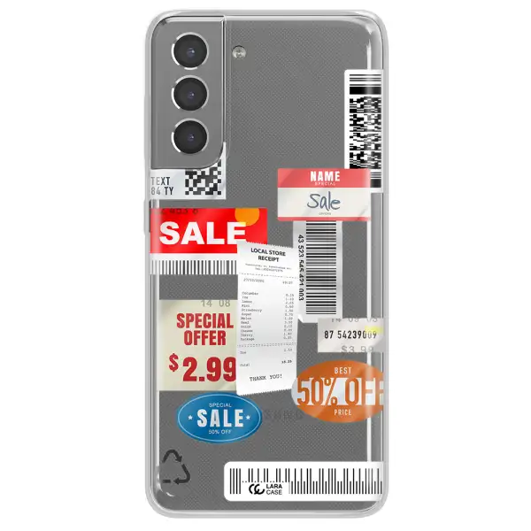 Sale Stickers Samsung S21 Plus Clear TPU Case