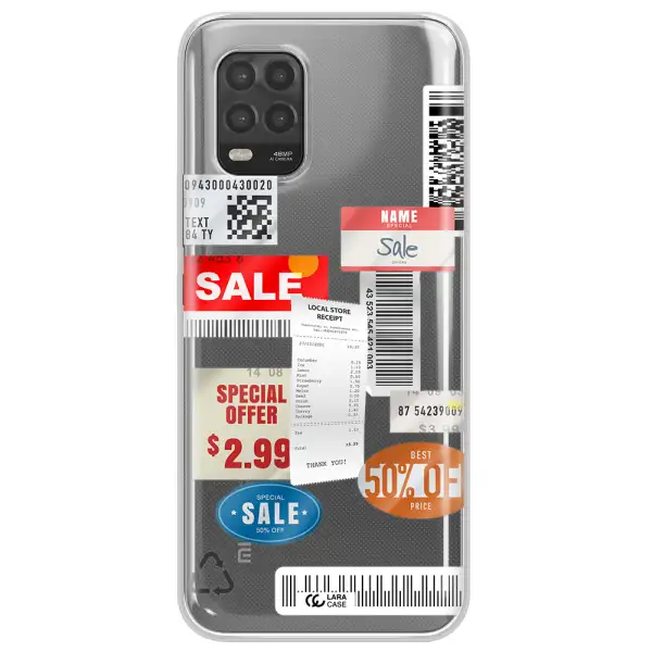 Sale Stickers Xiaomi Mi 10 Lite Clear TPU Case