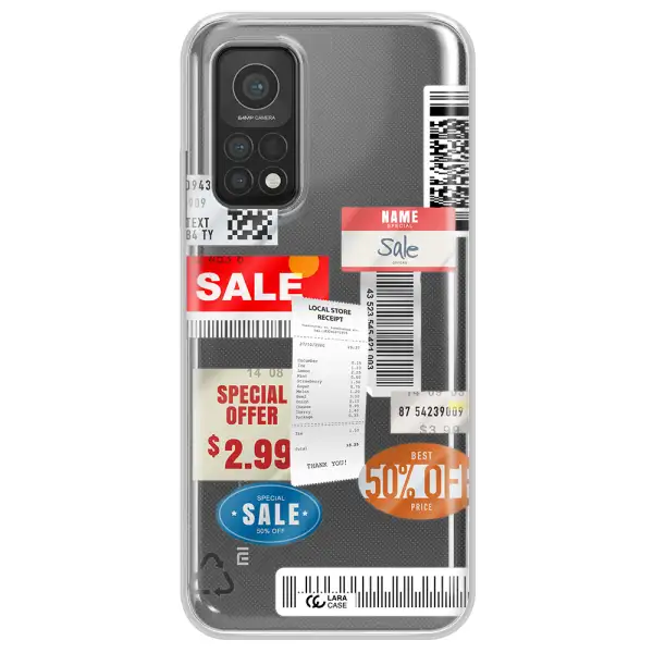 Sale Stickers Xiaomi Mi 10T Clear TPU Case