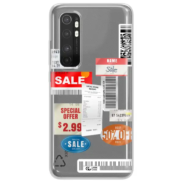 Sale Stickers Xiaomi Mi Note 10 Lite Clear TPU Case