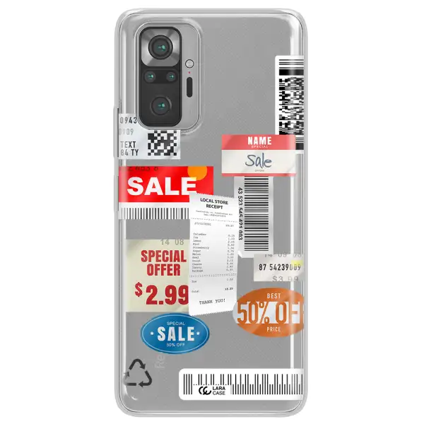 Sale Stickers Xiaomi Note 10 Pro Clear TPU Case