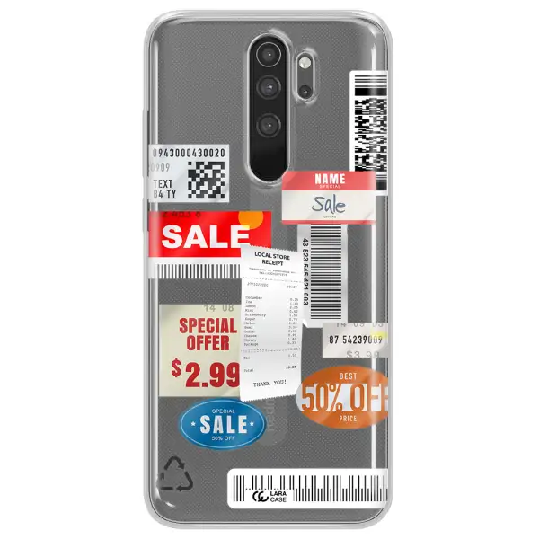 Sale Stickers Xiaomi Note 8 Pro Clear TPU Case