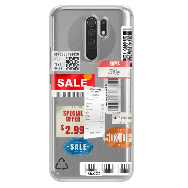 Sale Stickers Xiaomi Redmi 9 Clear TPU Case
