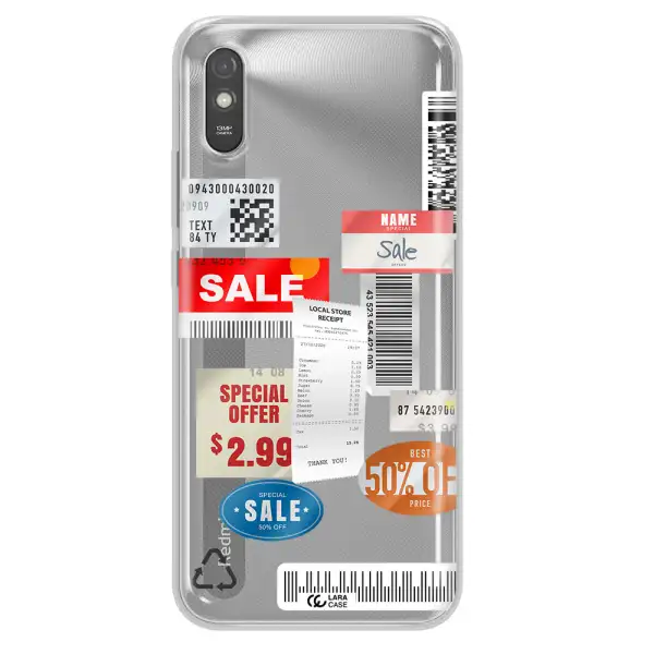 Sale Stickers Xiaomi Redmi 9A Clear TPU Case